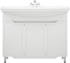 Corozo Тумба под раковину Мирра 105 белая – фотография-1